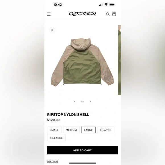 Round Two Ripstop Nylon Shell - Picture 2 of 7